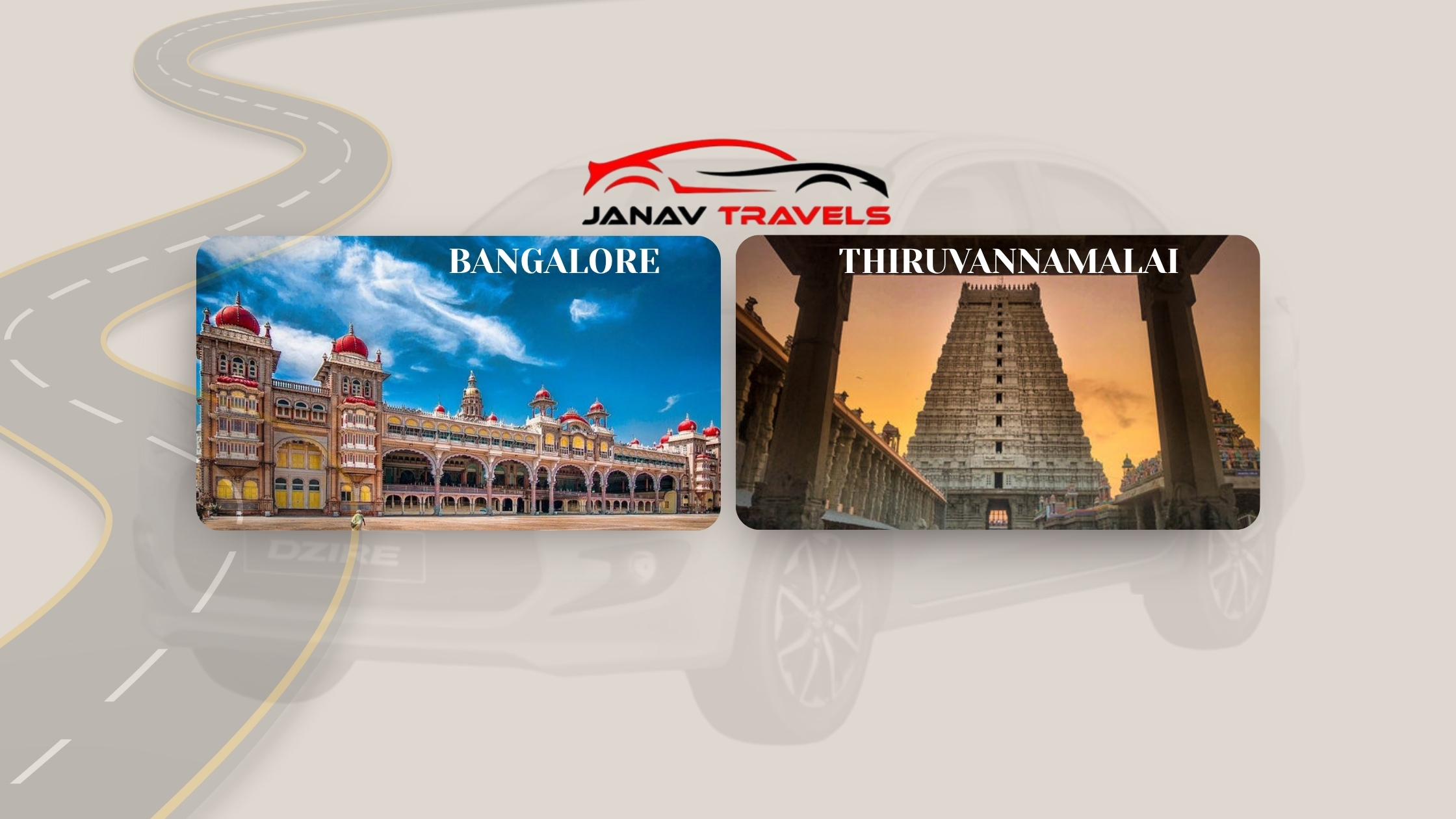 One Way Drop Taxi from Bangalore to Thiruvannamalai 